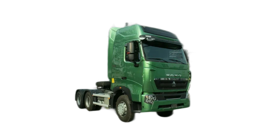 Xe tải HOWO tại kho phụ tùng — trang trí header Bình An Auto Parts